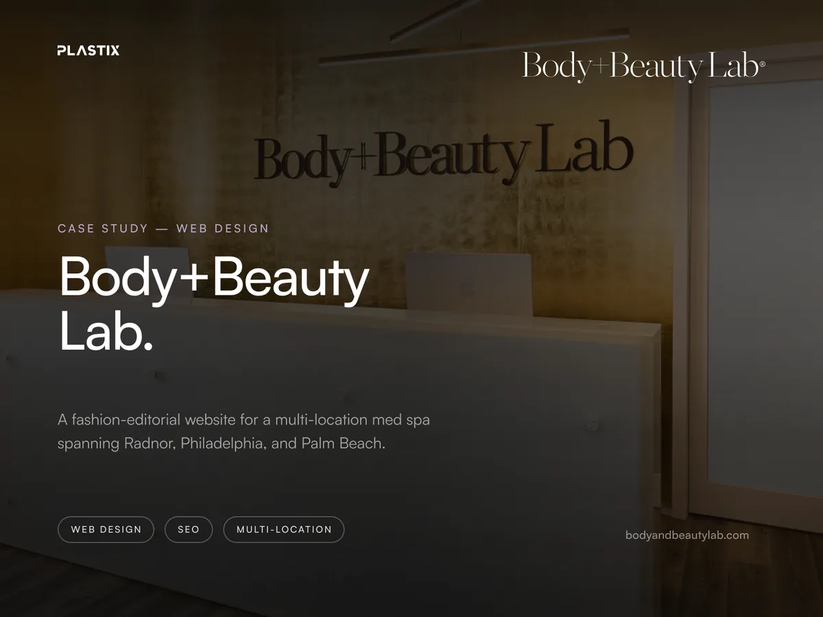 Body+Beauty Lab — Med Spa Website Design