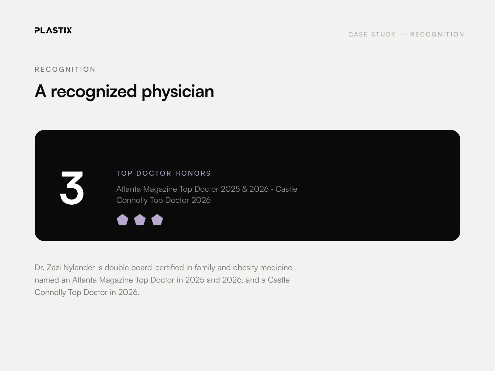 Awards and recognition earned by Cassia Optimal Health