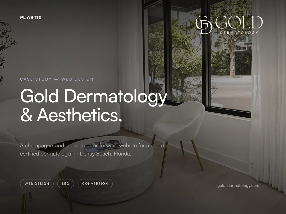 Gold Dermatology — Dermatology Website Design