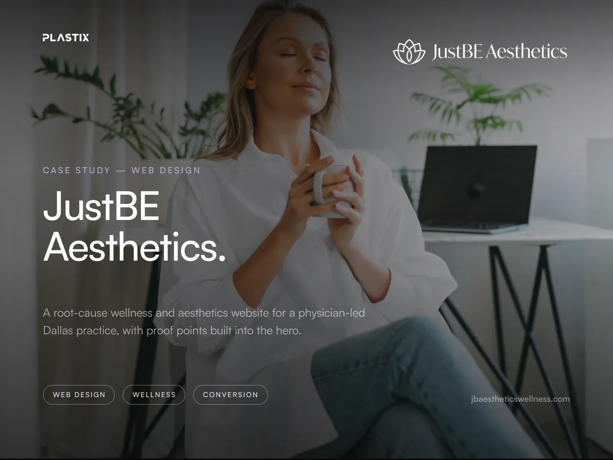 JustBE Aesthetics — Wellness Website Design