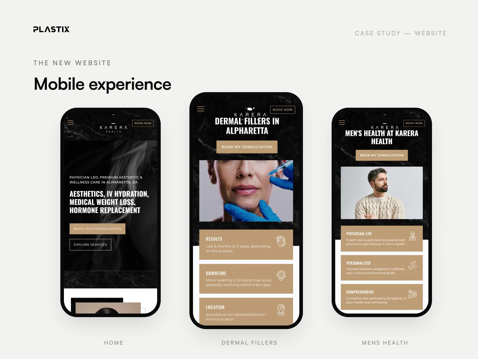Karera Health website design on mobile