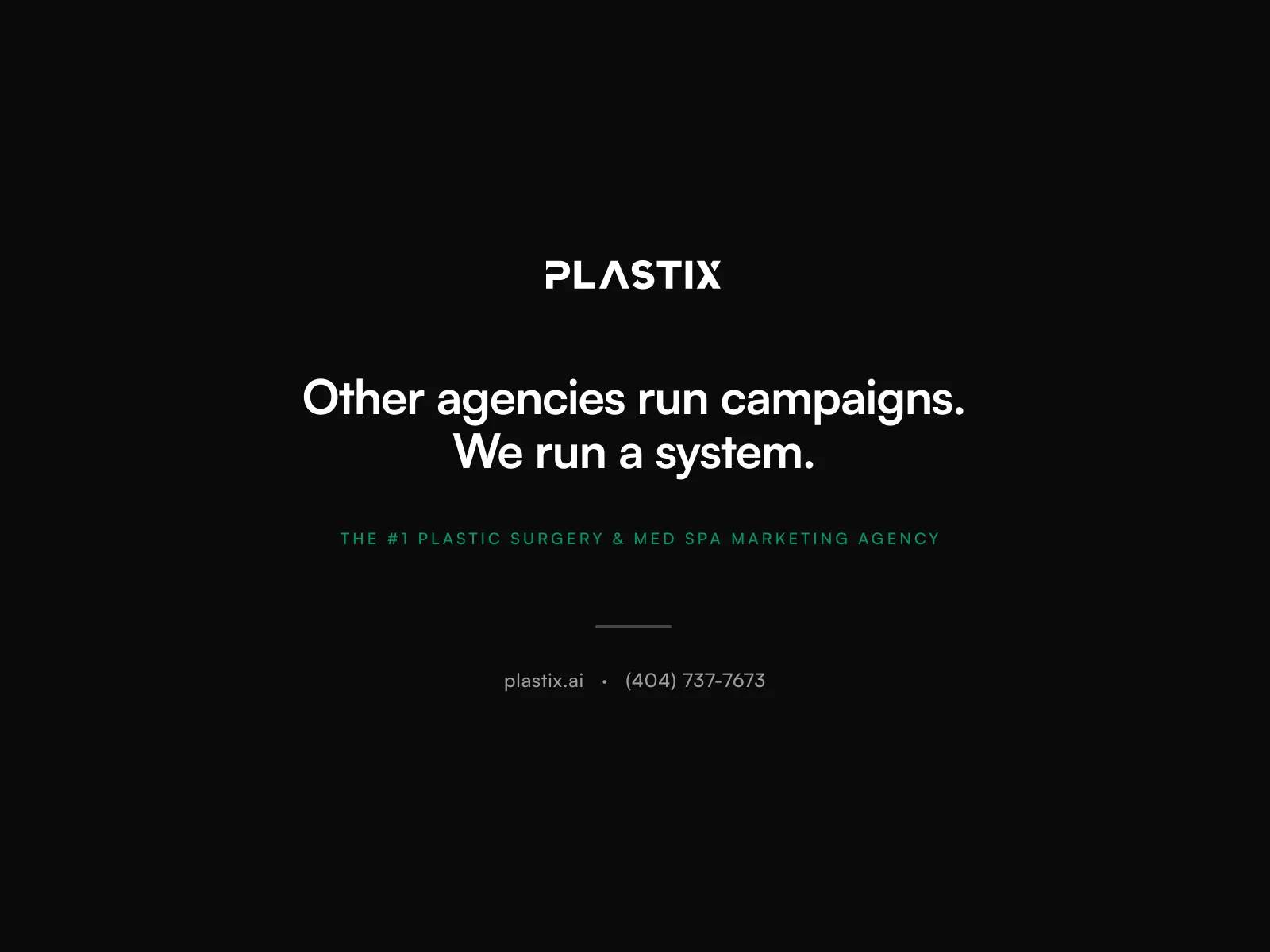 Plastix — the #1 plastic surgery and med spa marketing agency
