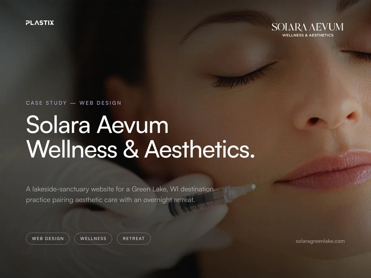 Solara Aevum — Wellness & Aesthetics Website Design