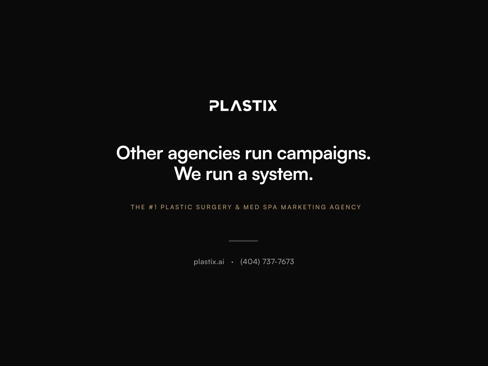 Plastix — the #1 plastic surgery and med spa marketing agency