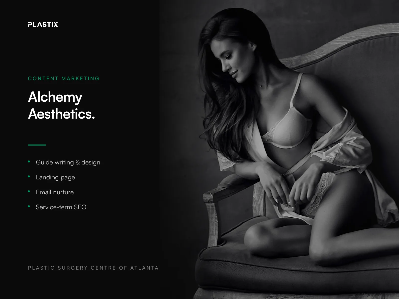 Alchemy Aesthetics website design alongside editorial brand photography