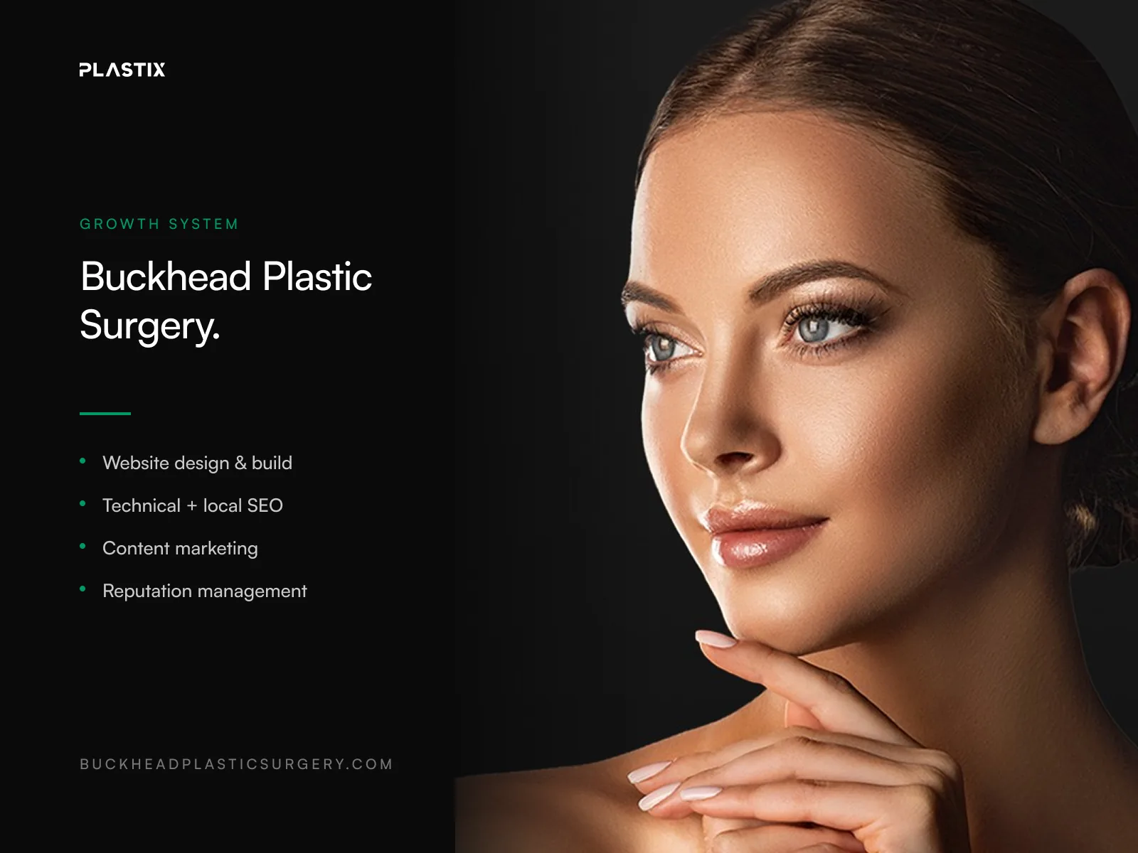 Buckhead Plastic Surgery website design alongside editorial brand photography