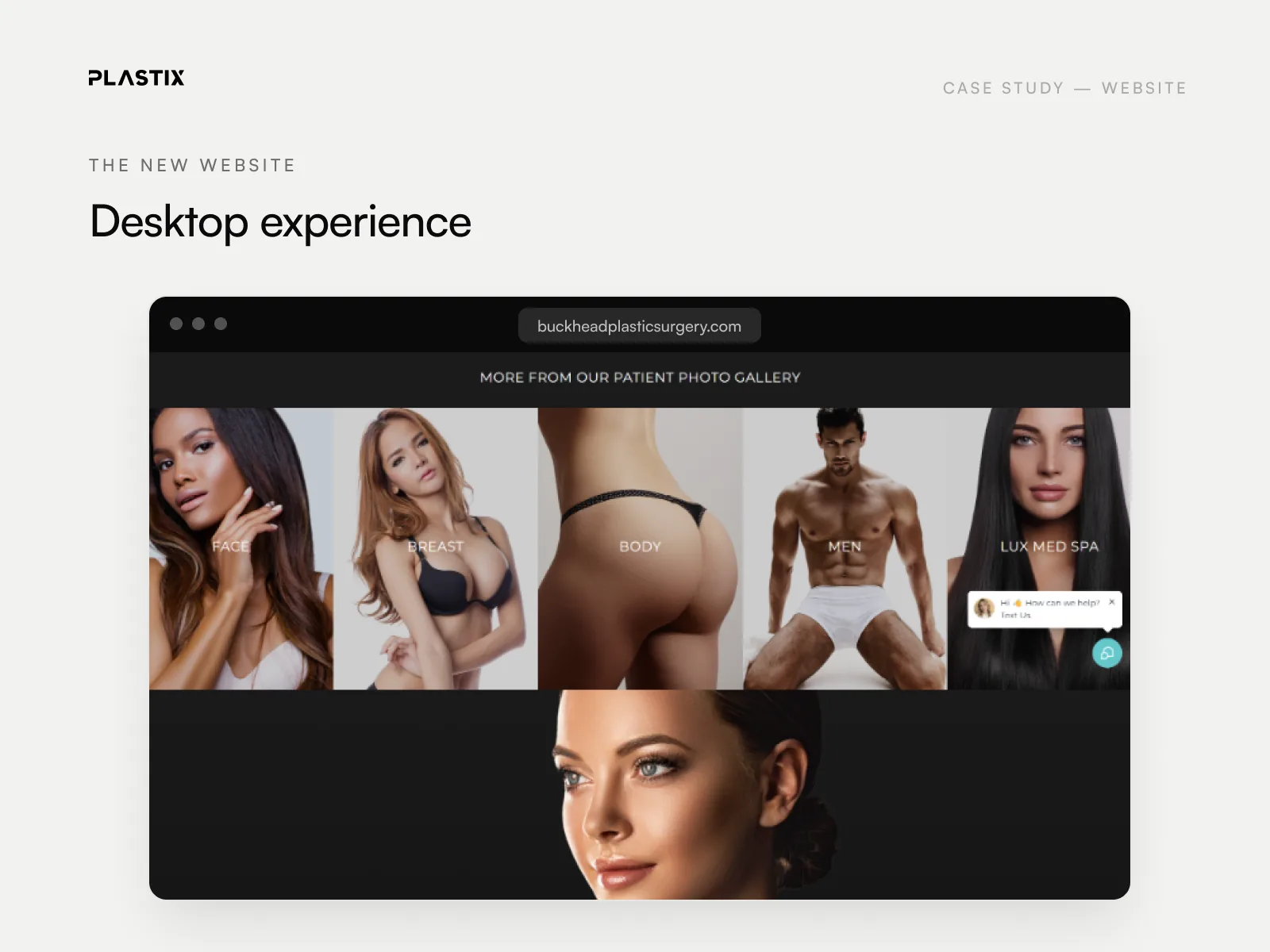 Buckhead Plastic Surgery website homepage design on desktop