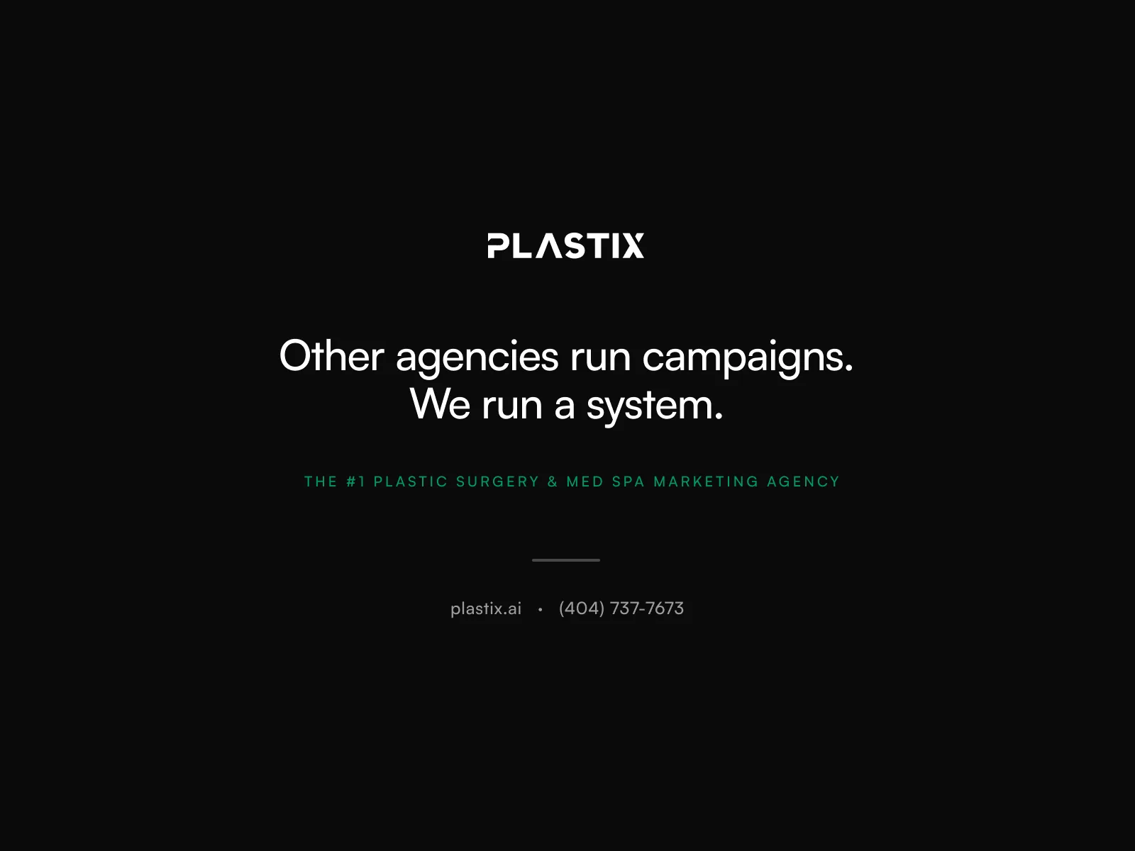 Plastix — the #1 plastic surgery and med spa marketing agency