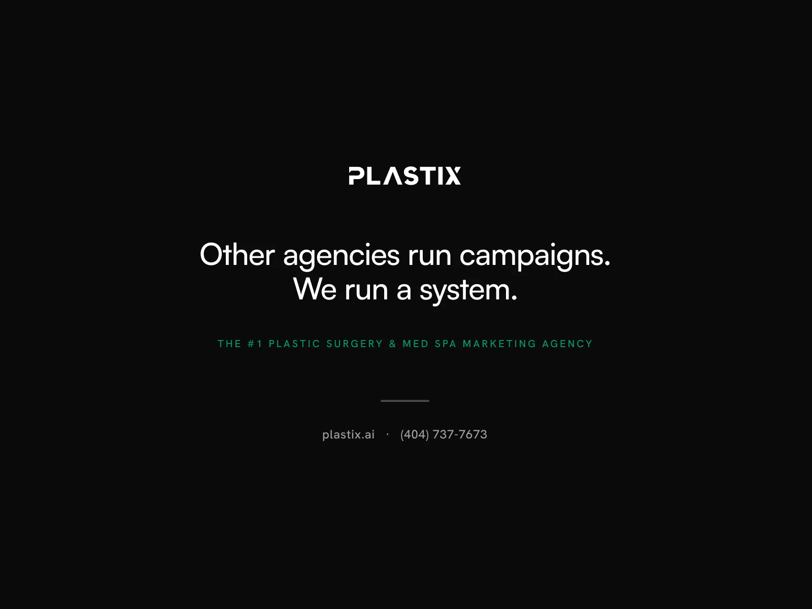 Plastix — the #1 plastic surgery and med spa marketing agency