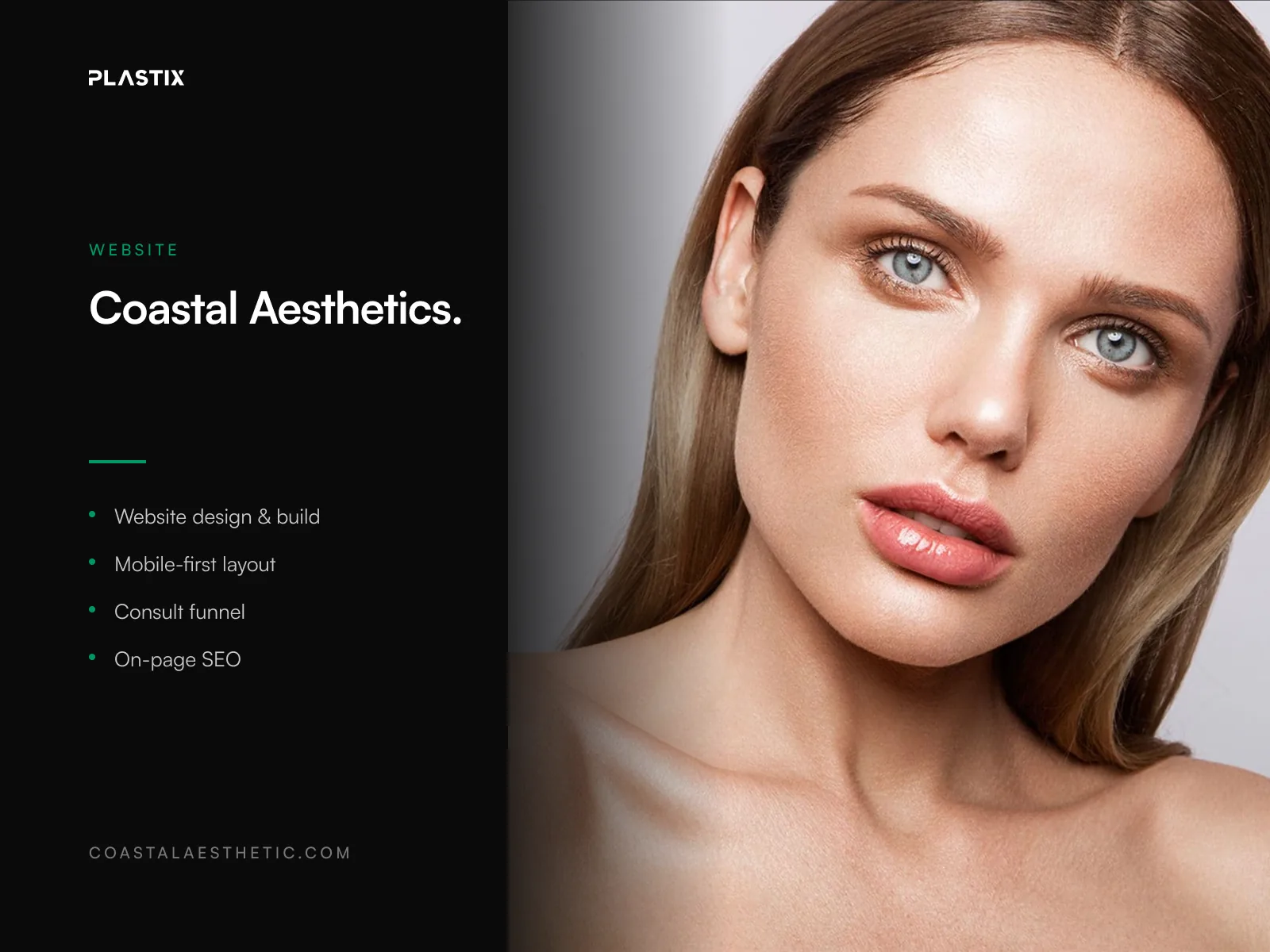 Coastal Aesthetics website design alongside editorial brand photography