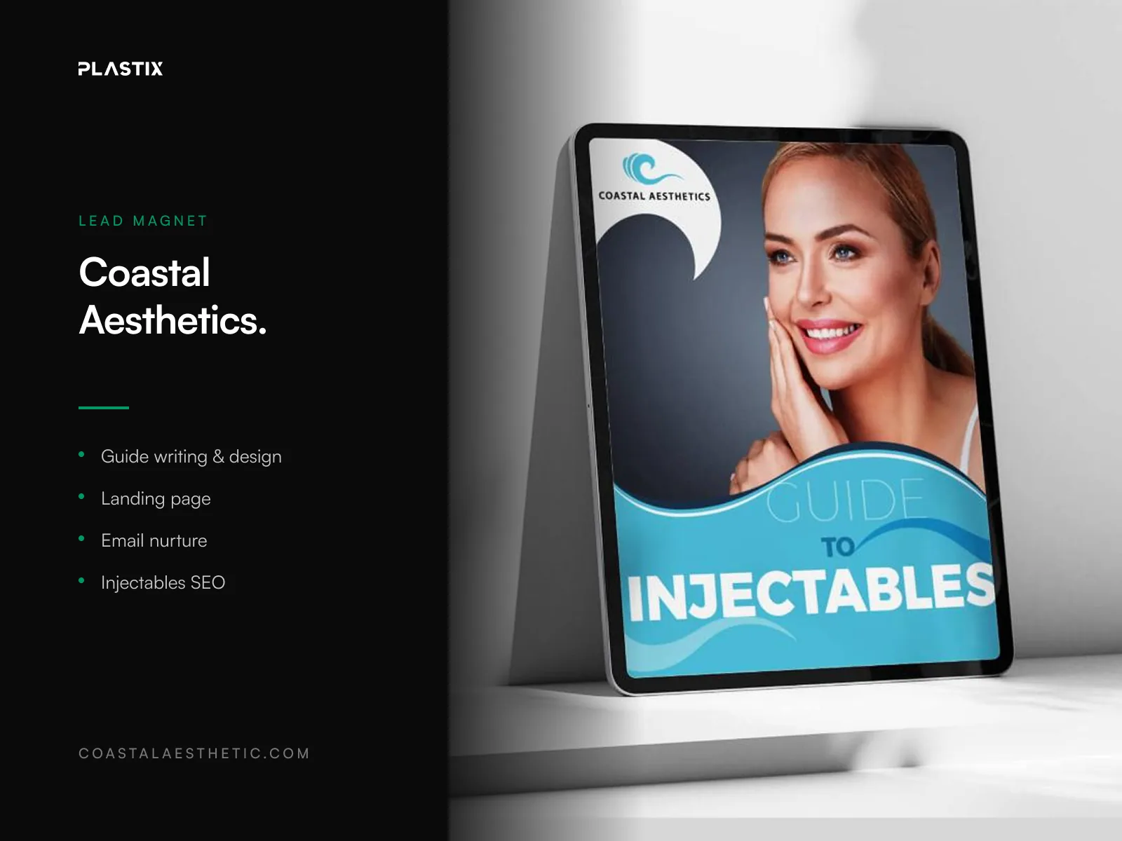 Coastal Aesthetics website design alongside editorial brand photography