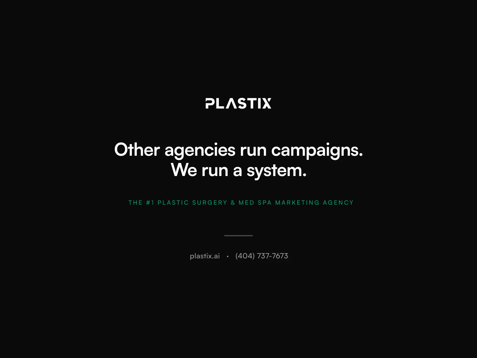 Plastix — the #1 plastic surgery and med spa marketing agency