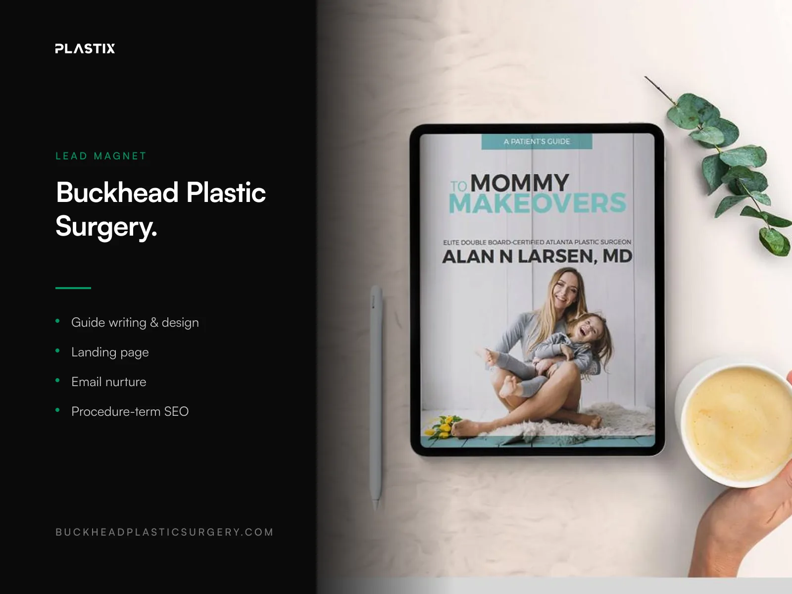 Buckhead Plastic Surgery website design alongside editorial brand photography