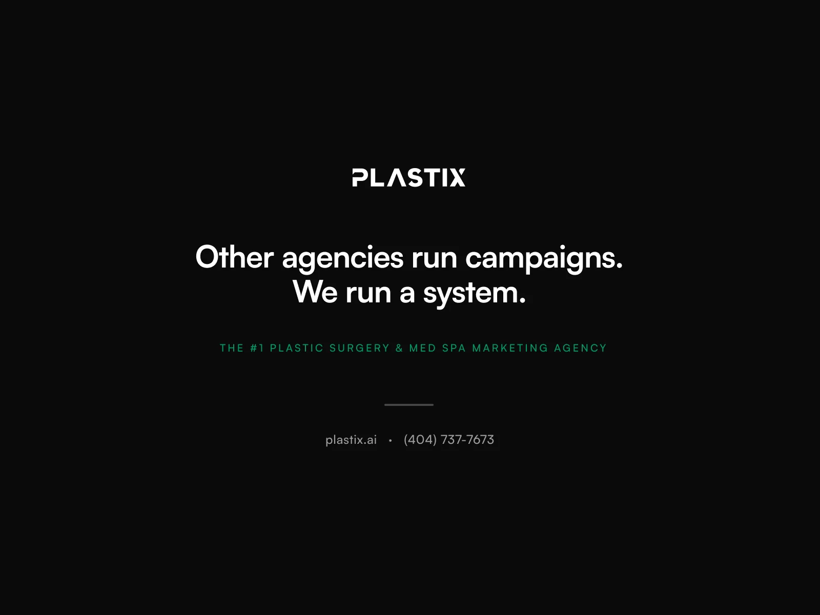 Plastix — the #1 plastic surgery and med spa marketing agency